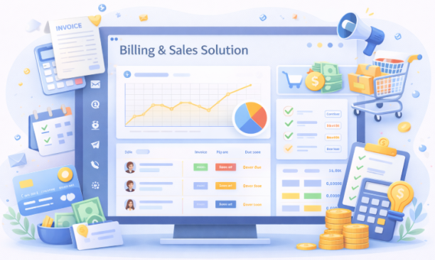 HumHai billing solution dashboard preview