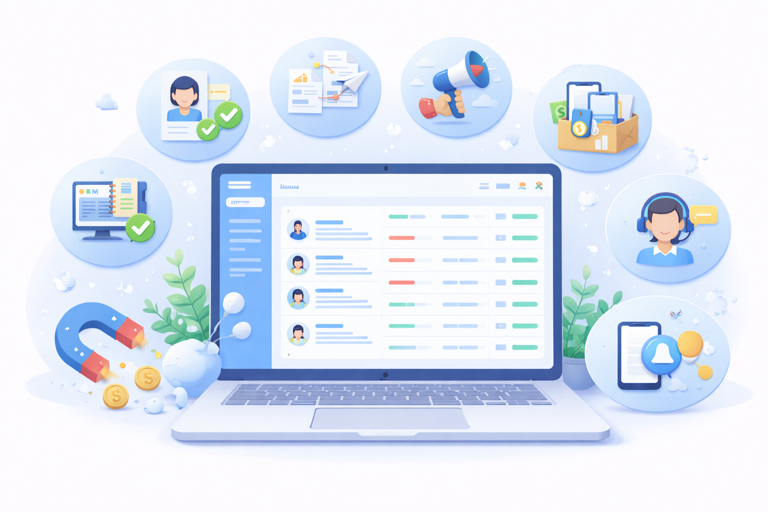 HumHai business leads dashboard preview