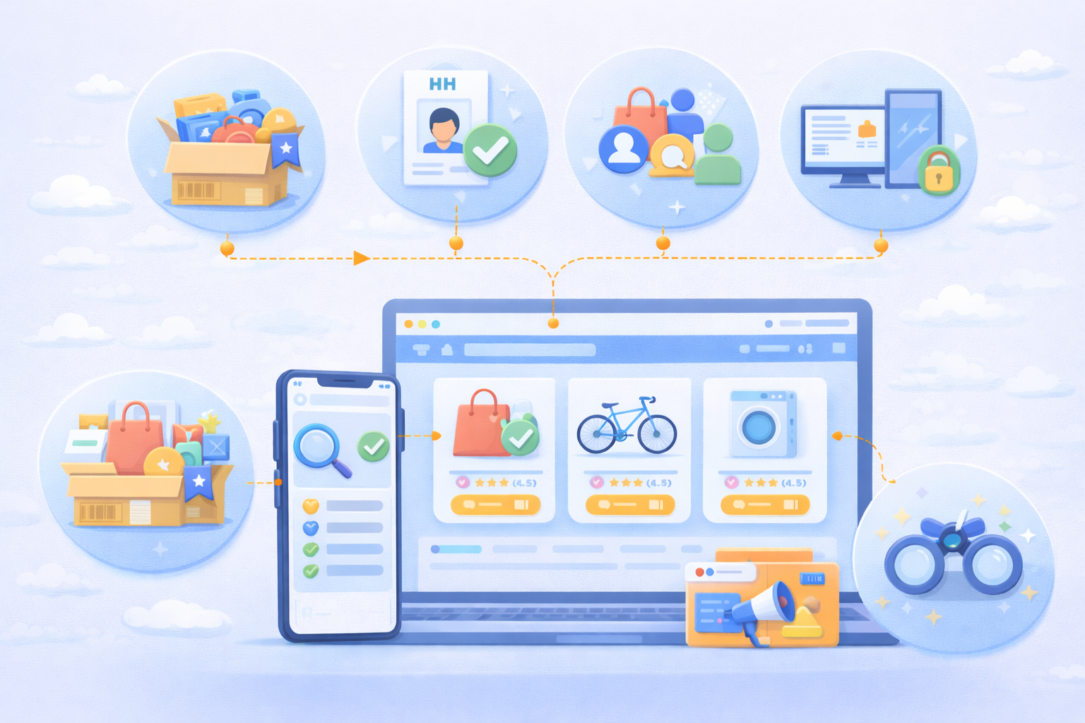 HumHai listing app and web solution preview